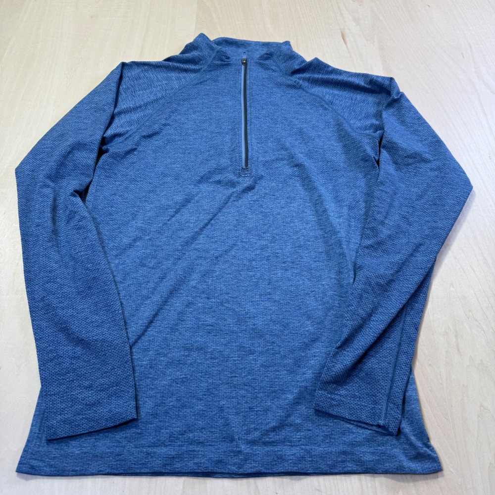 Lululemon Metal Vent Tech 1/4 Zip‎ Long Sleeve Top Blue Heathered XS Womens